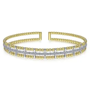 Diamond Cuff Bangle Bracelet