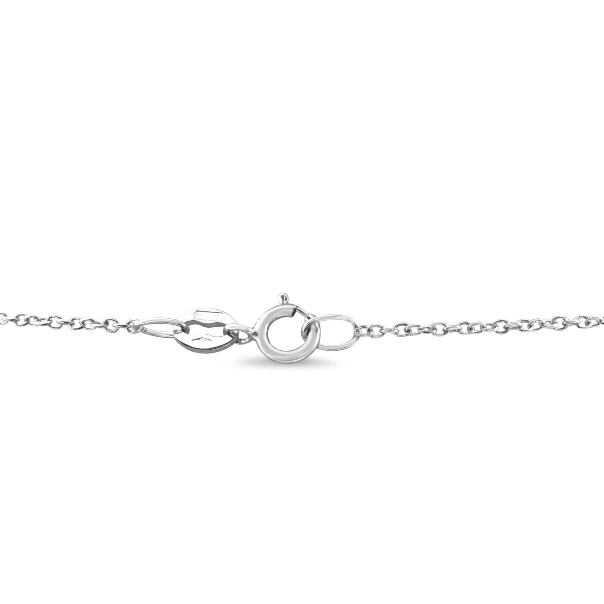 Diamond Set Pierced Fancy Cross Pendant On 16" Necklace