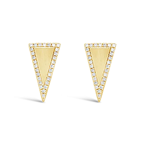 Diamond Triangle Earrings