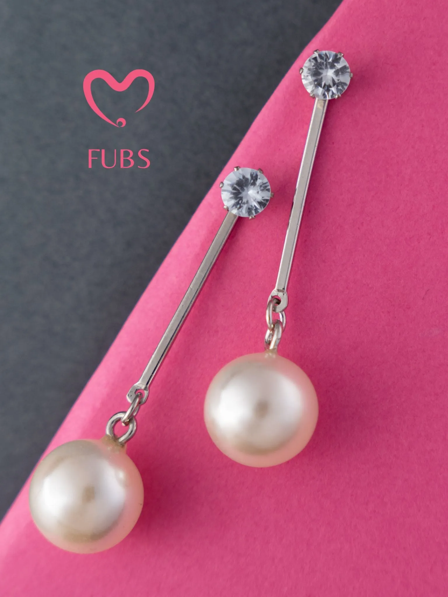 Disco Pearl Stone Studded Earring