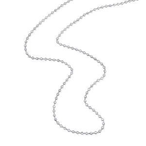 Double Sided Rose-cut and Micropave Diamond Necklace