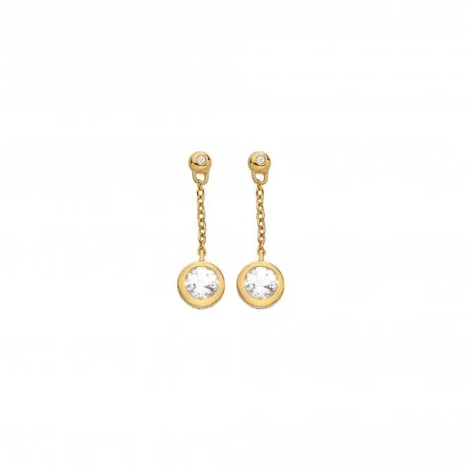 Droplet White Topaz Earrings DE773