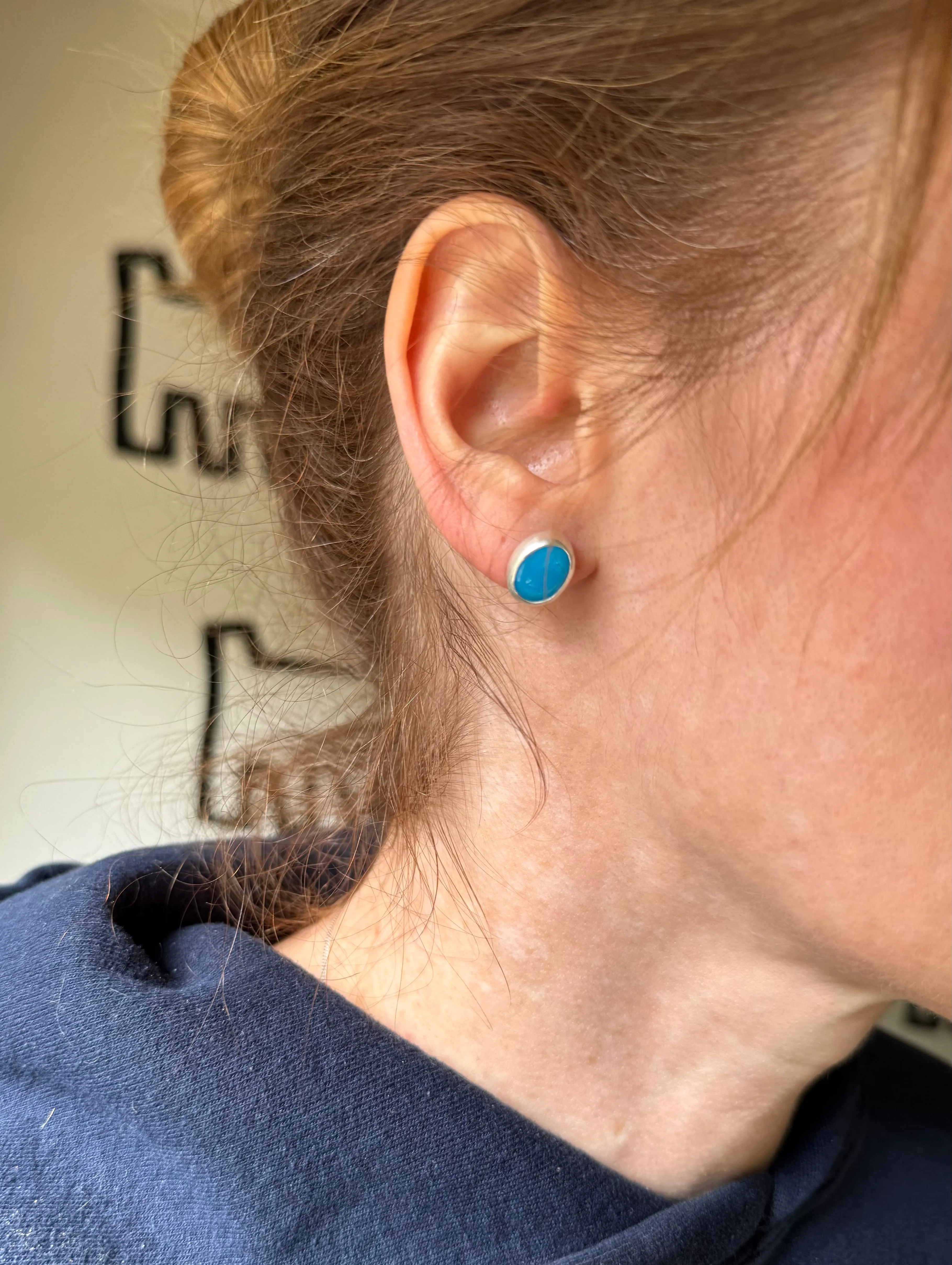 Egyptian Turquoise studs