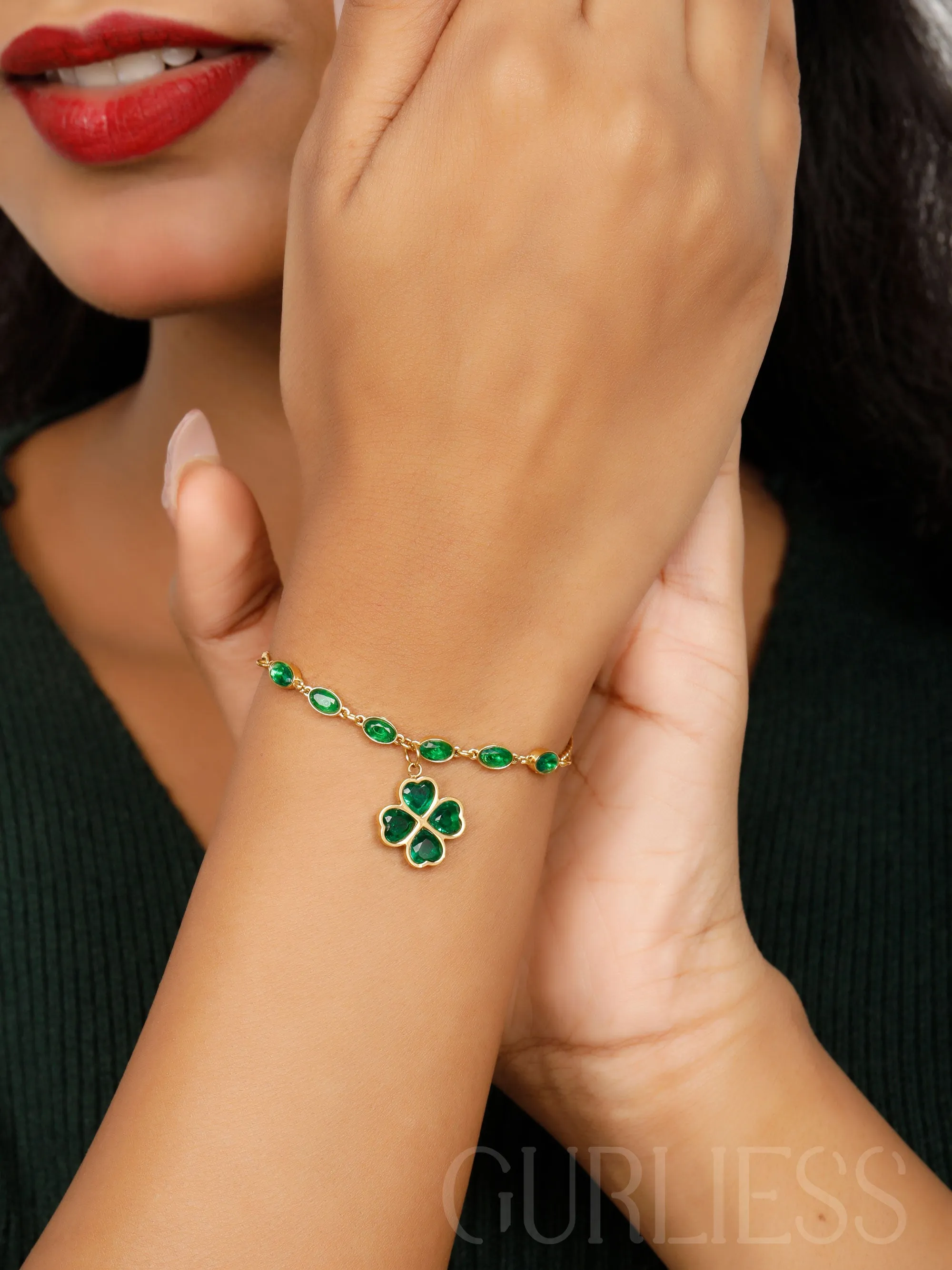 Embracing Emerald Bracelets