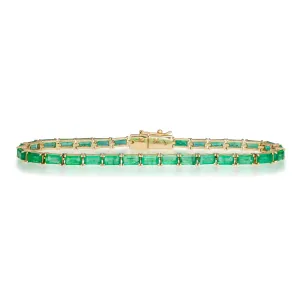 Emerald Baguette Tennis Bracelet