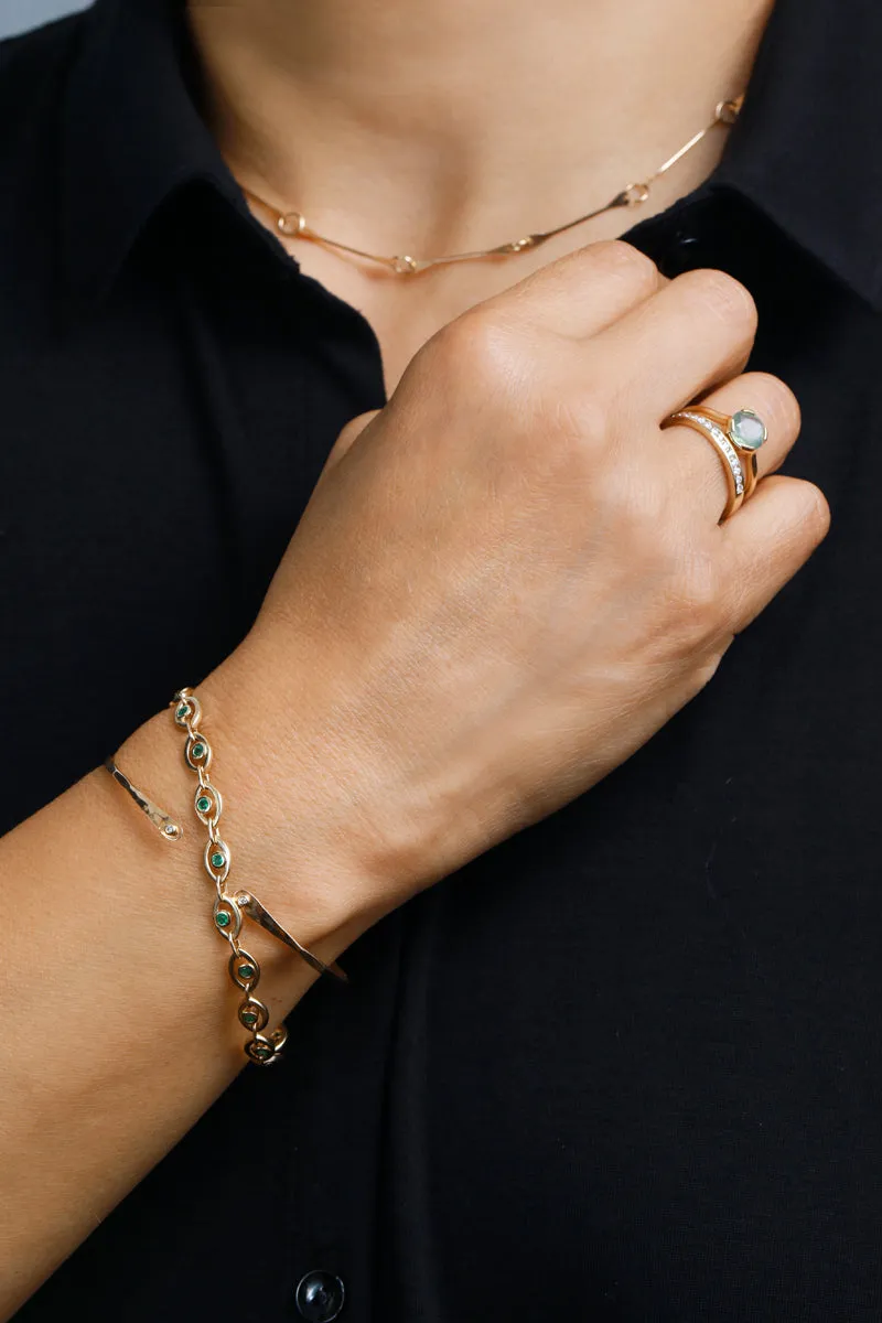 Emerald Eye Tennis Bracelet