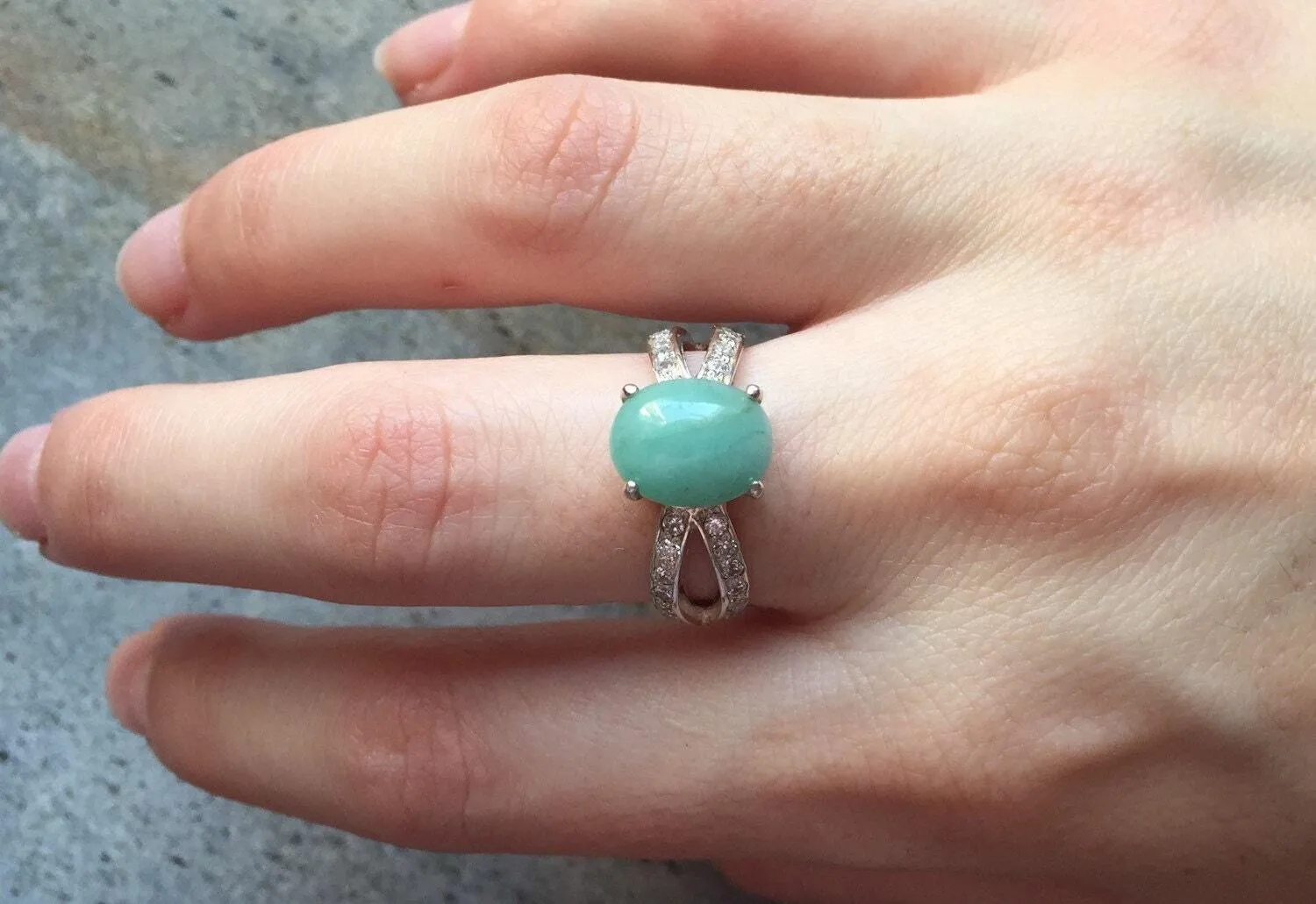 Emerald Vintage Ring - May Birthstone Ring - Green Gemstone Ring