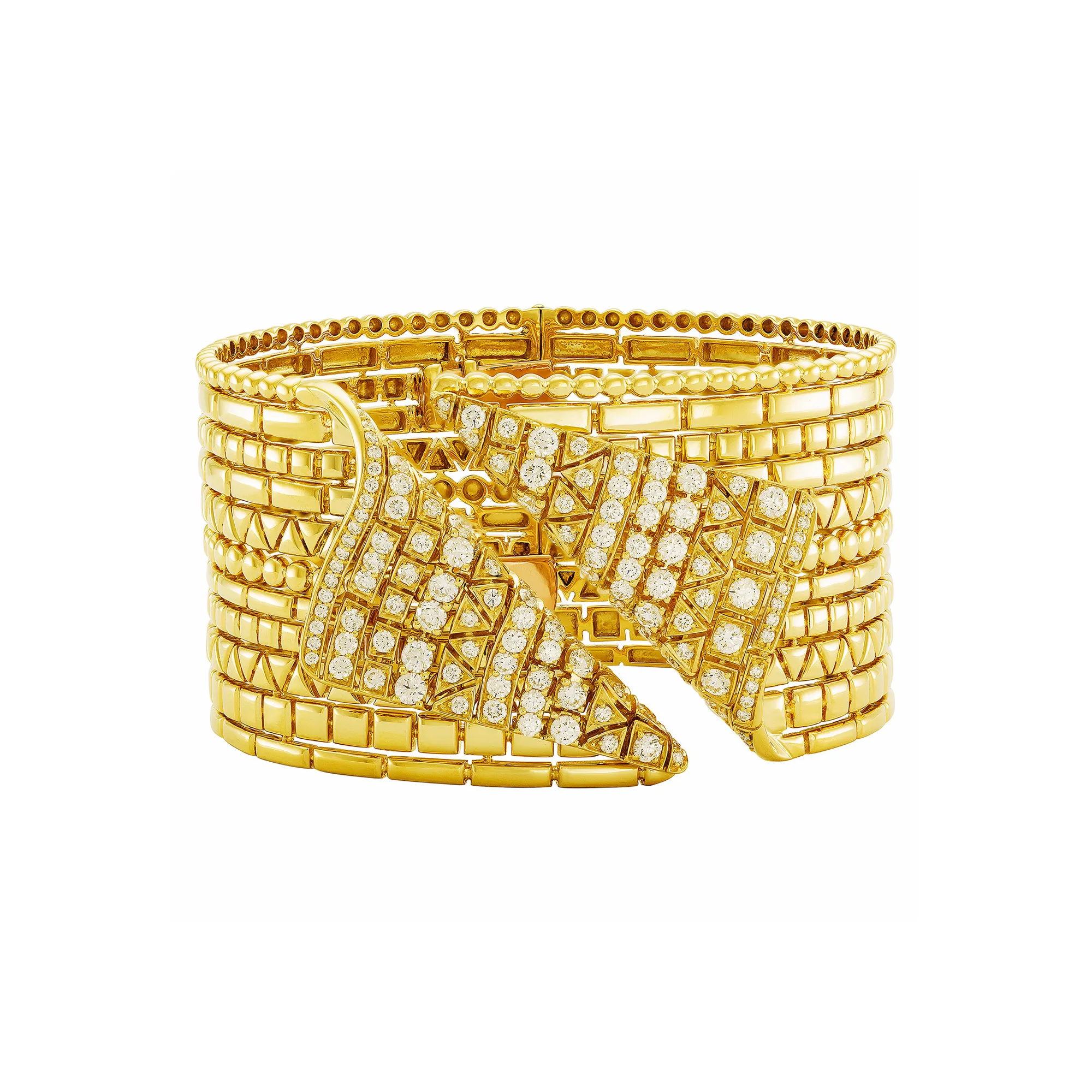 Etho Maria Diamond Reflexion Yellow Cuff Bracelet