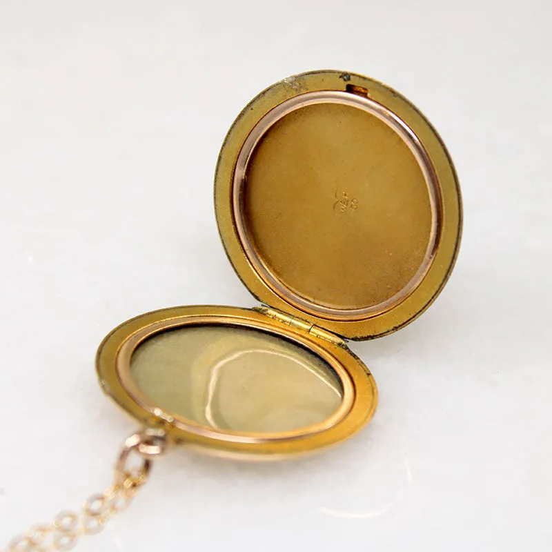Exhilarating Fireworks Art Nouveau Locket