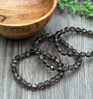 Faceted Smokey Quartz Bracelet