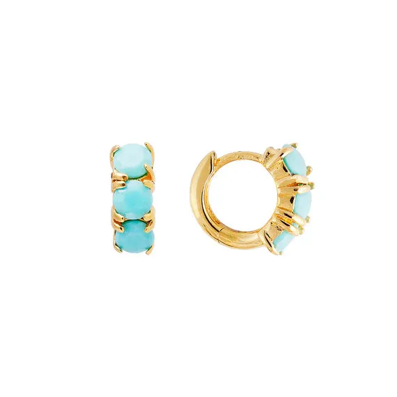 Fairley Turquoise Huggies