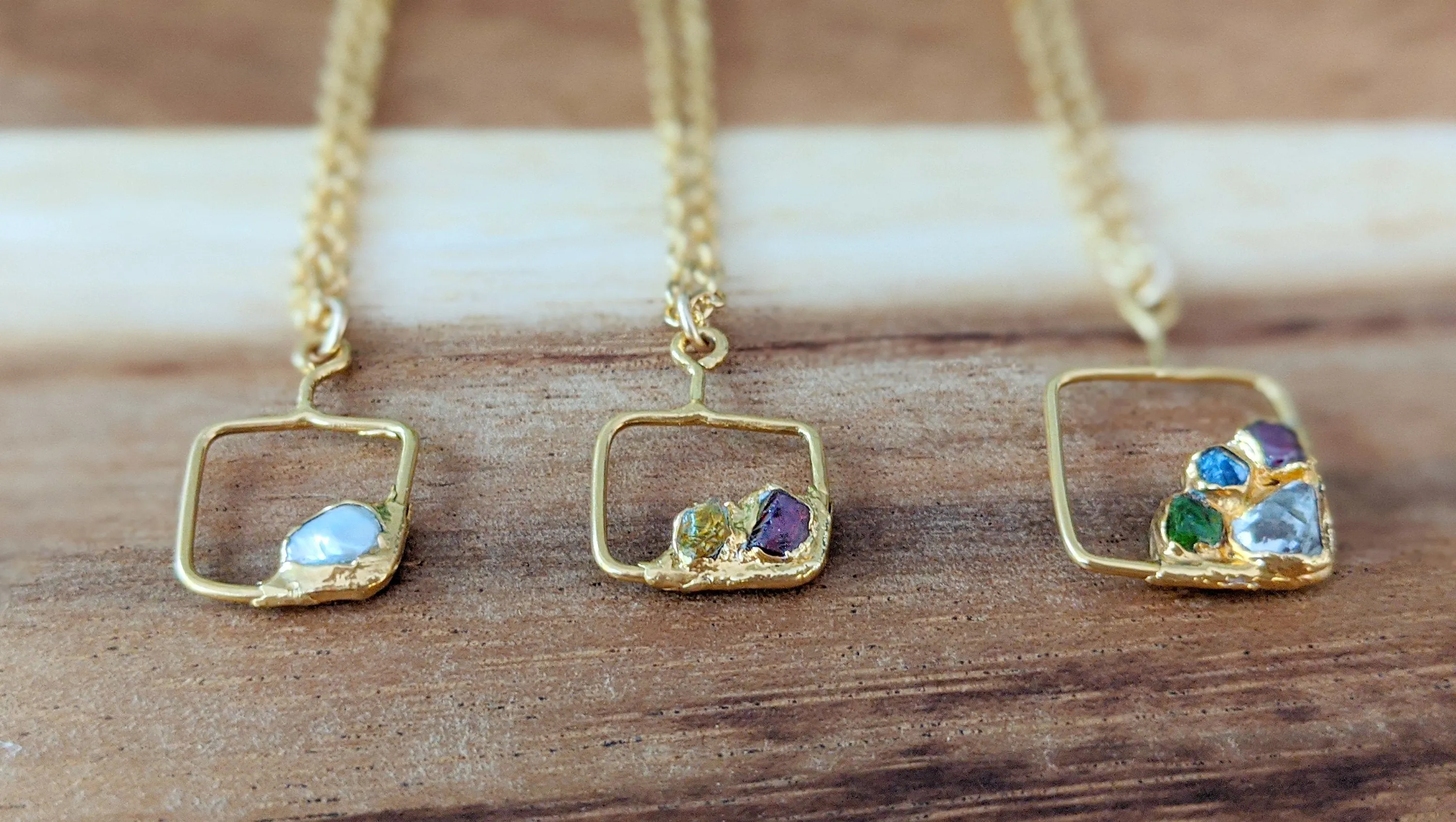 Family Birthstone necklace - Mother's necklace