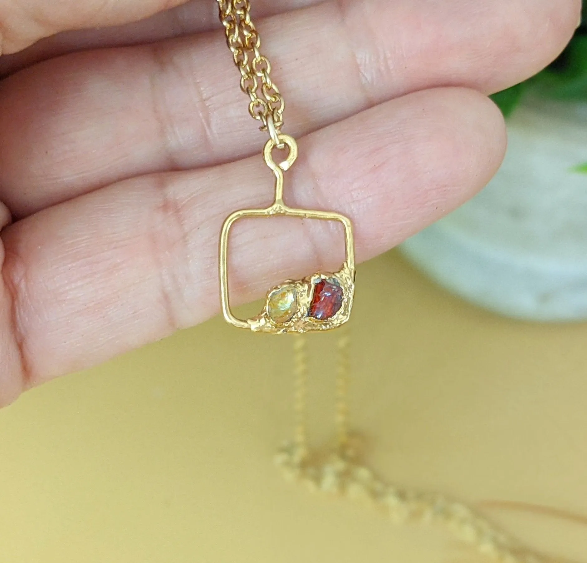 Family Birthstone necklace - Mother's necklace