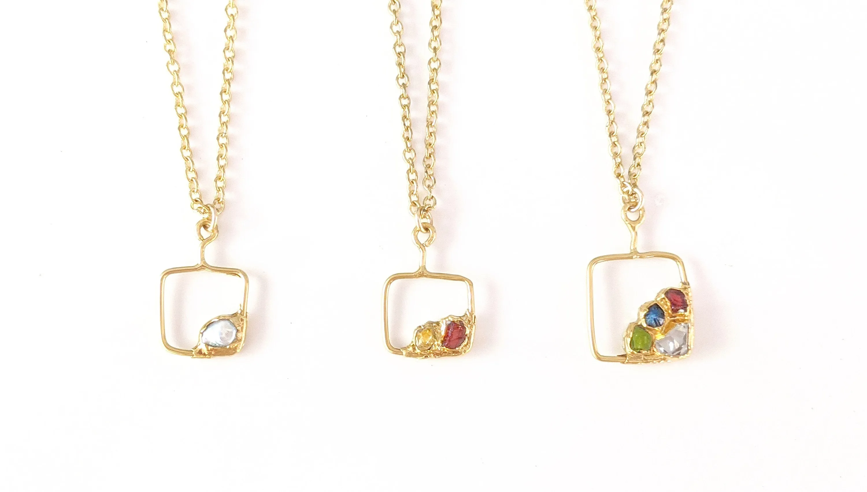 Family Birthstone necklace - Mother's necklace