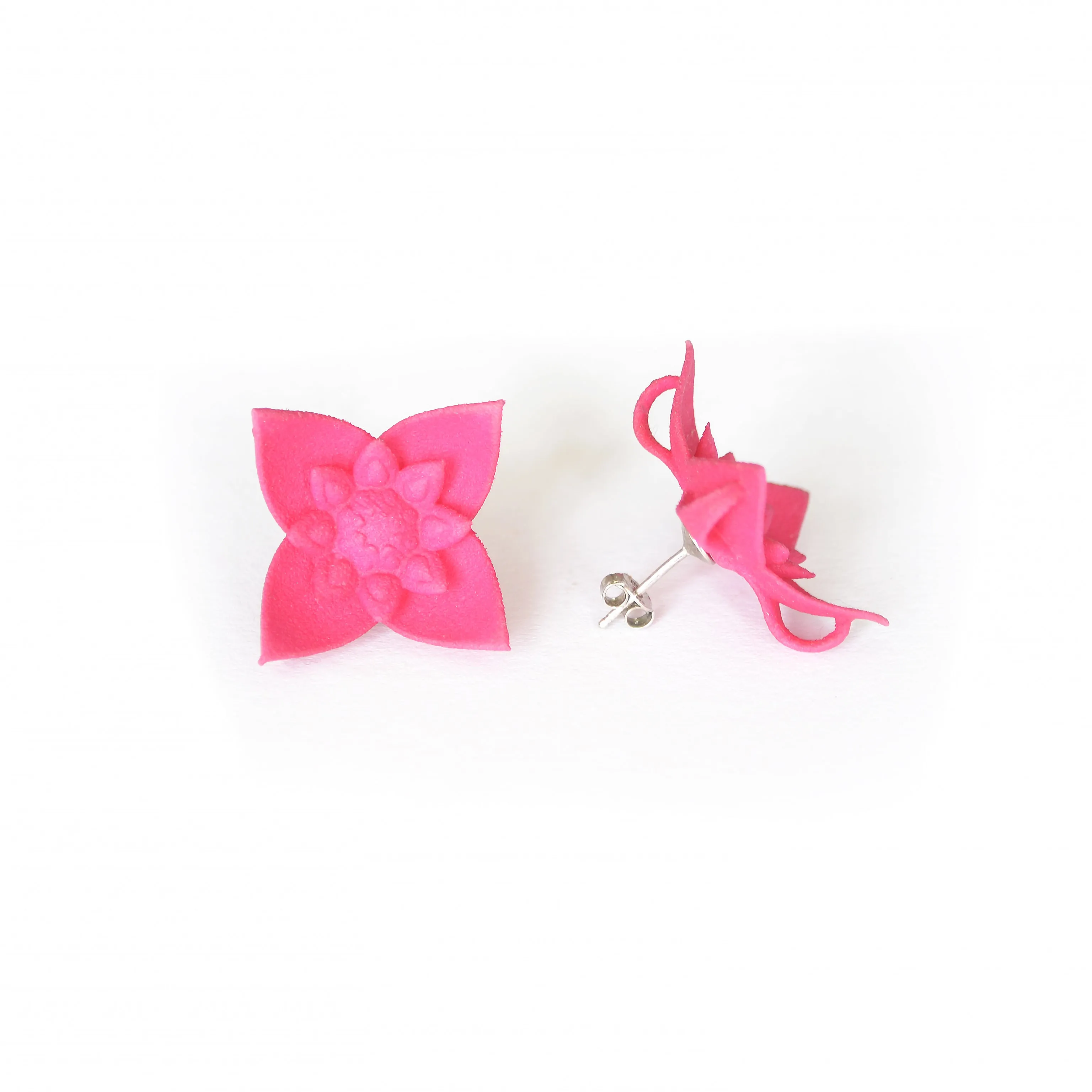 Flower Stud Earrings - Dahlia