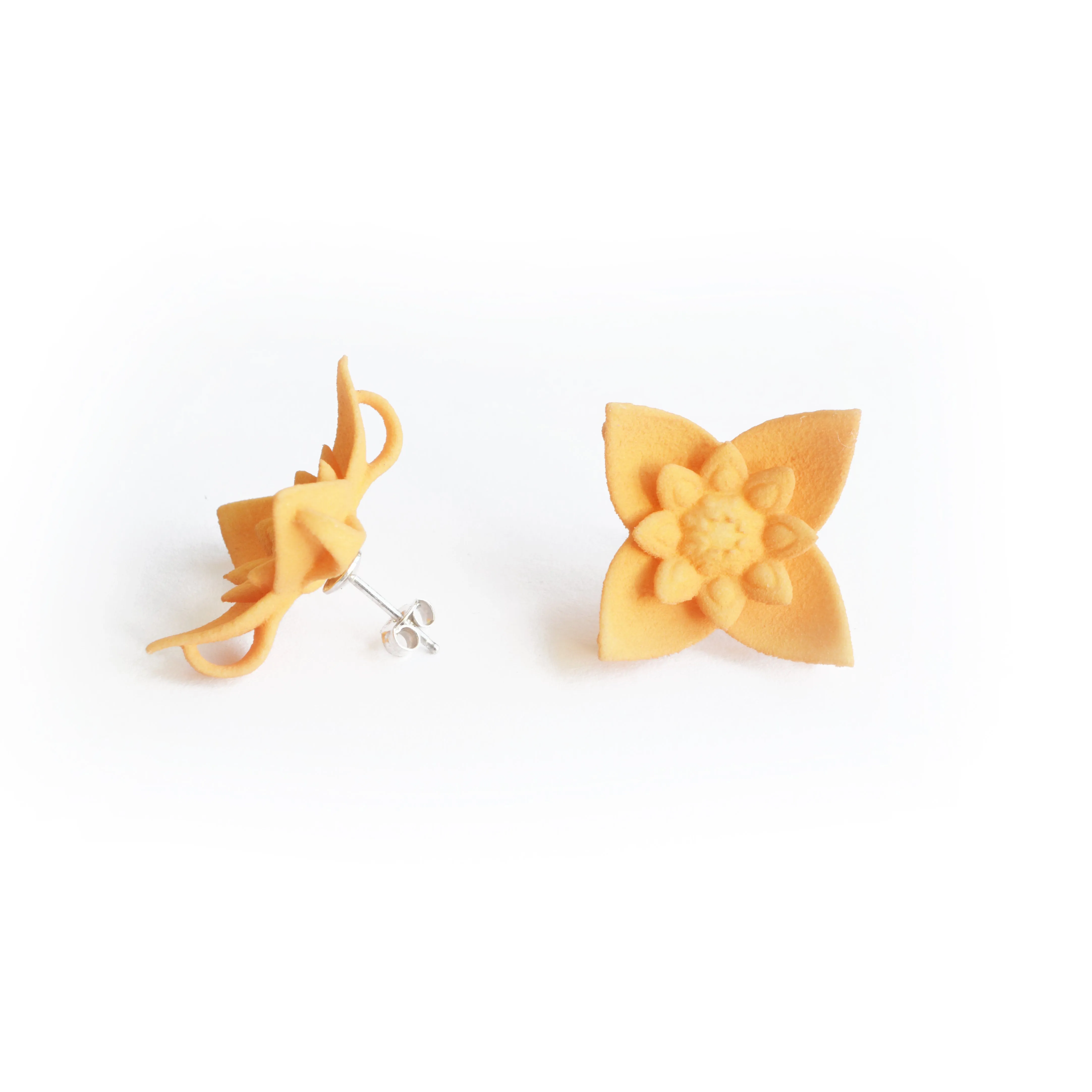 Flower Stud Earrings - Dahlia
