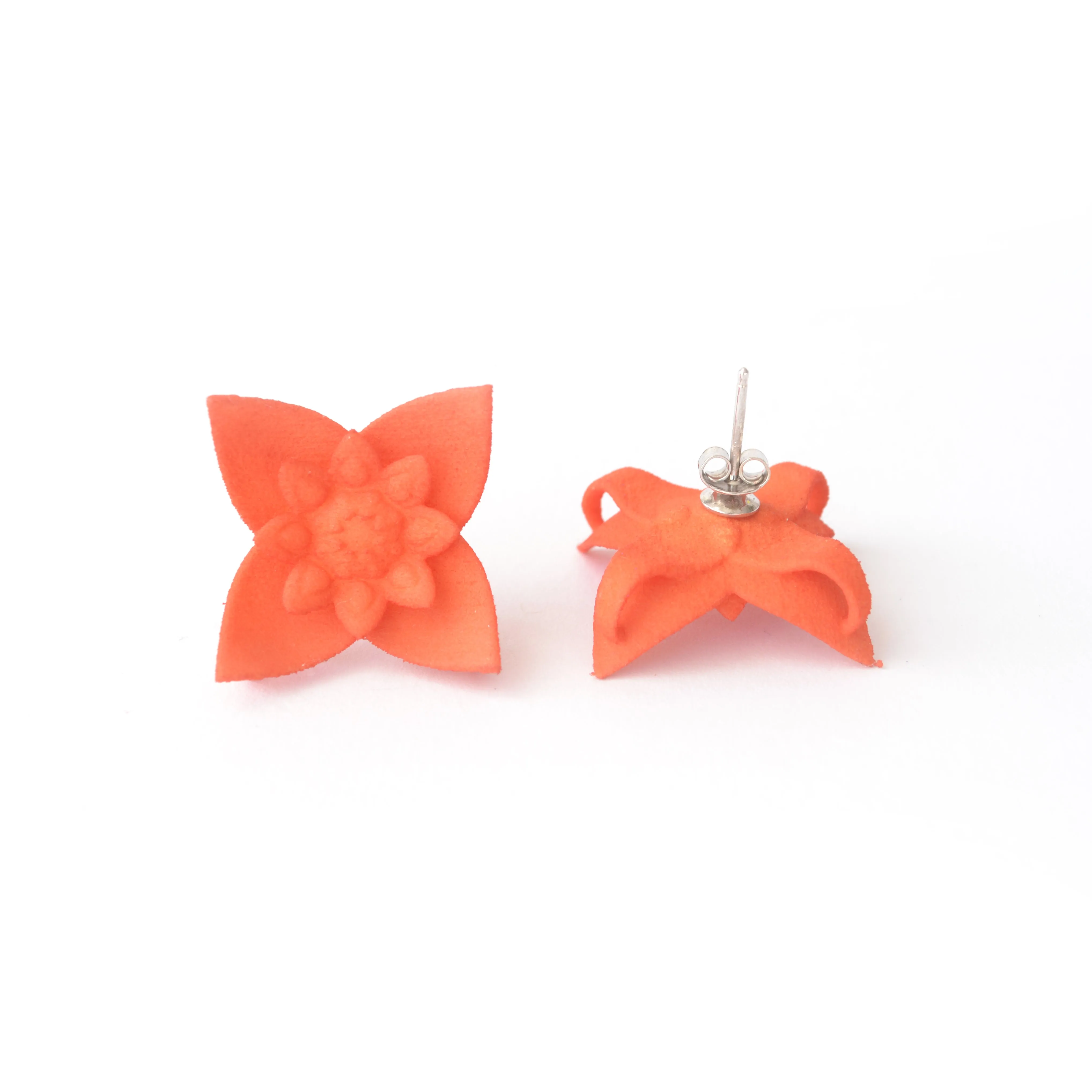 Flower Stud Earrings - Dahlia