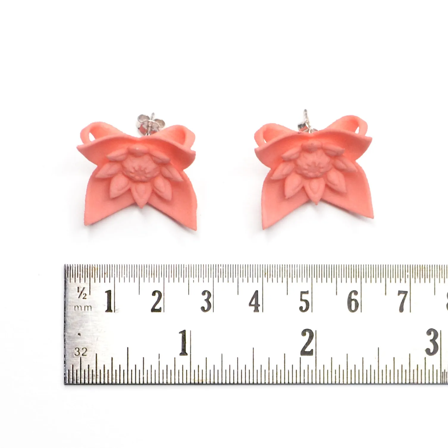 Flower Stud Earrings - Dahlia