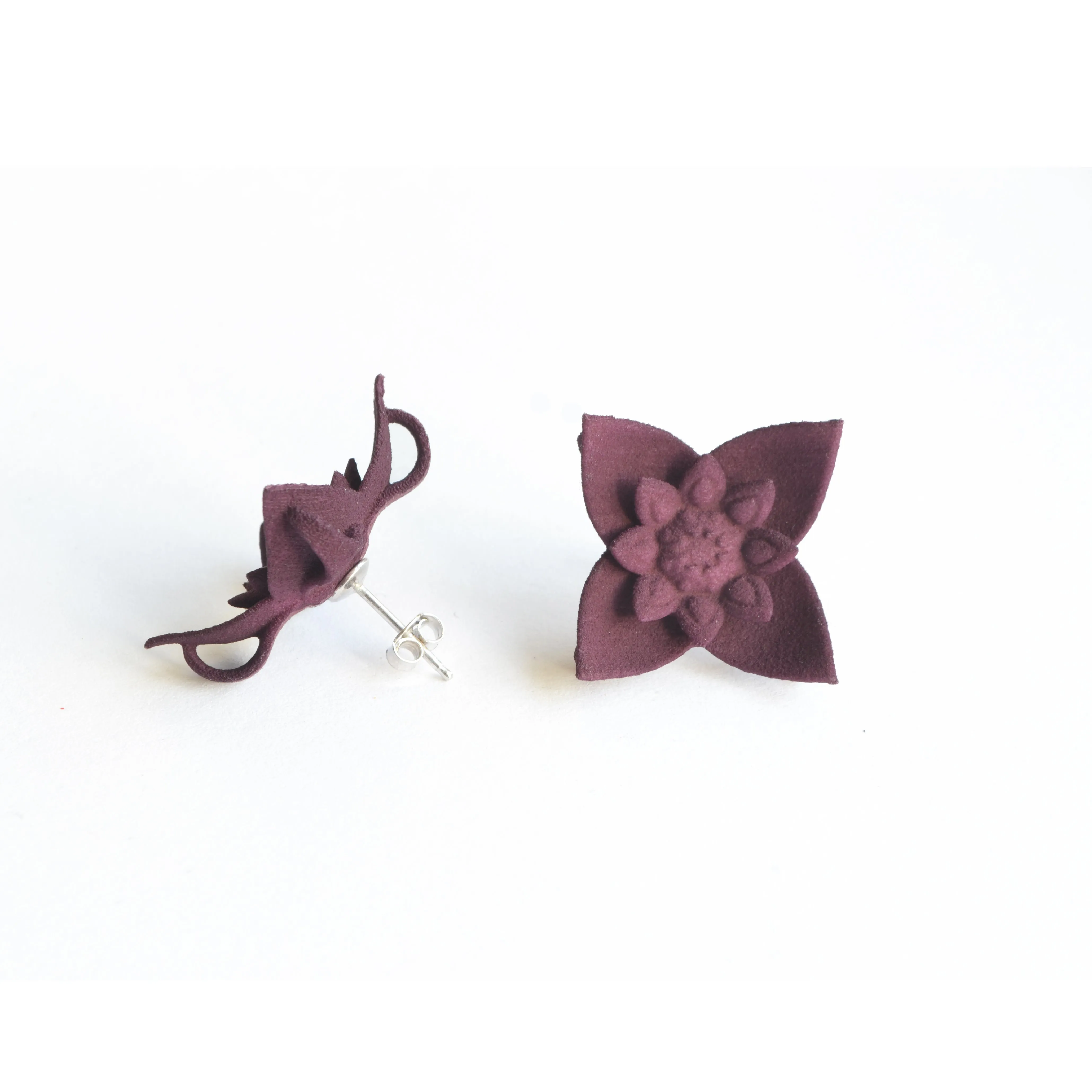 Flower Stud Earrings - Dahlia