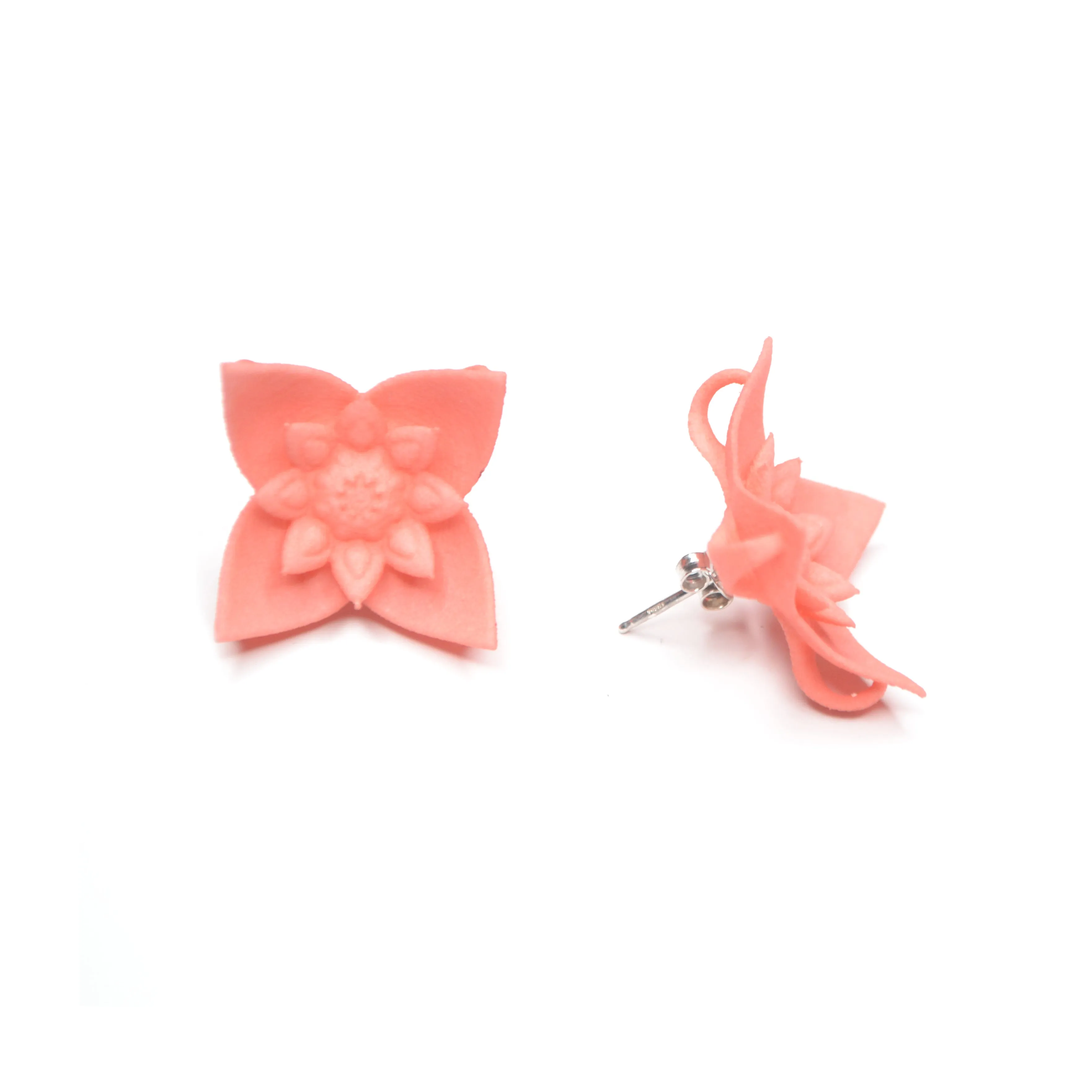 Flower Stud Earrings - Dahlia