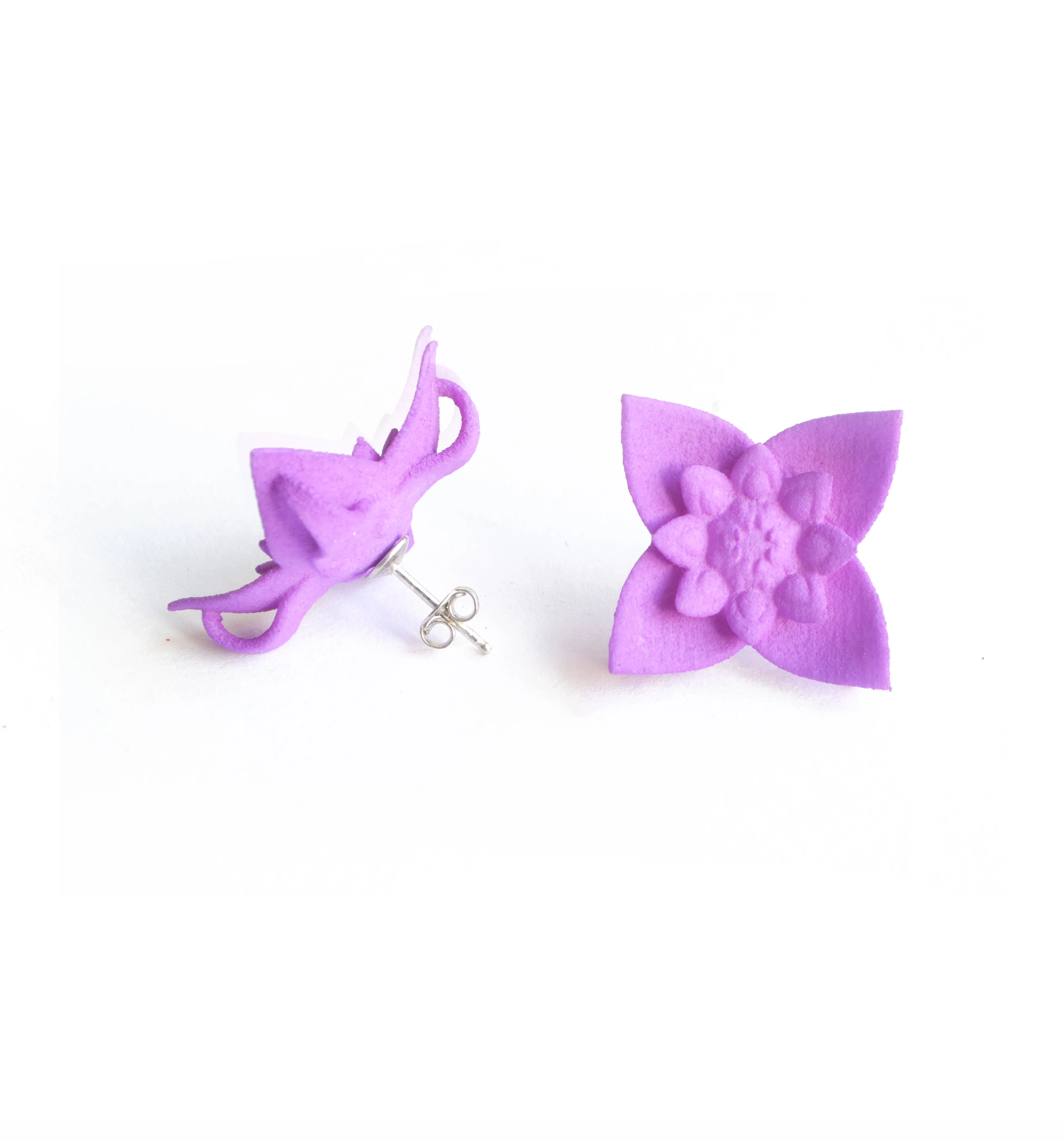 Flower Stud Earrings - Dahlia