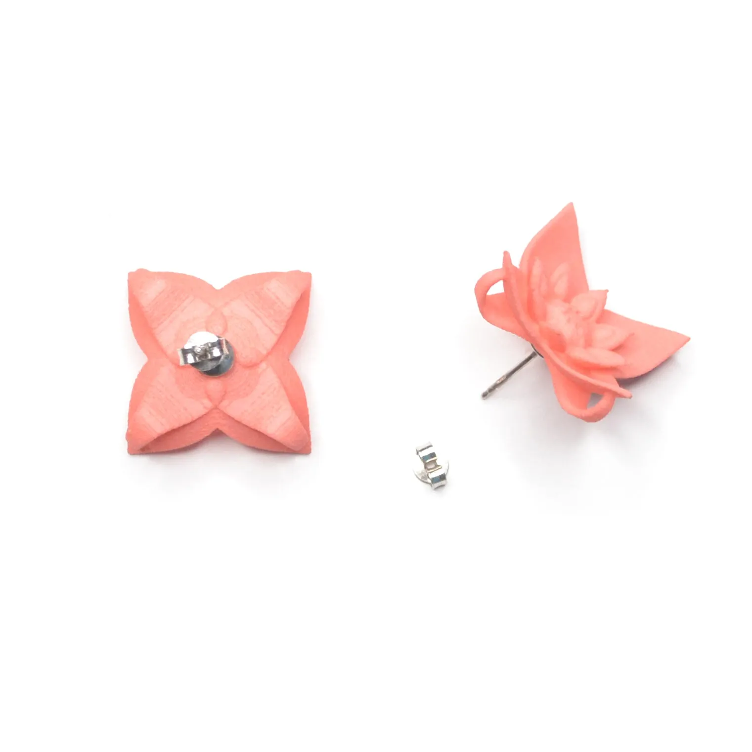 Flower Stud Earrings - Dahlia