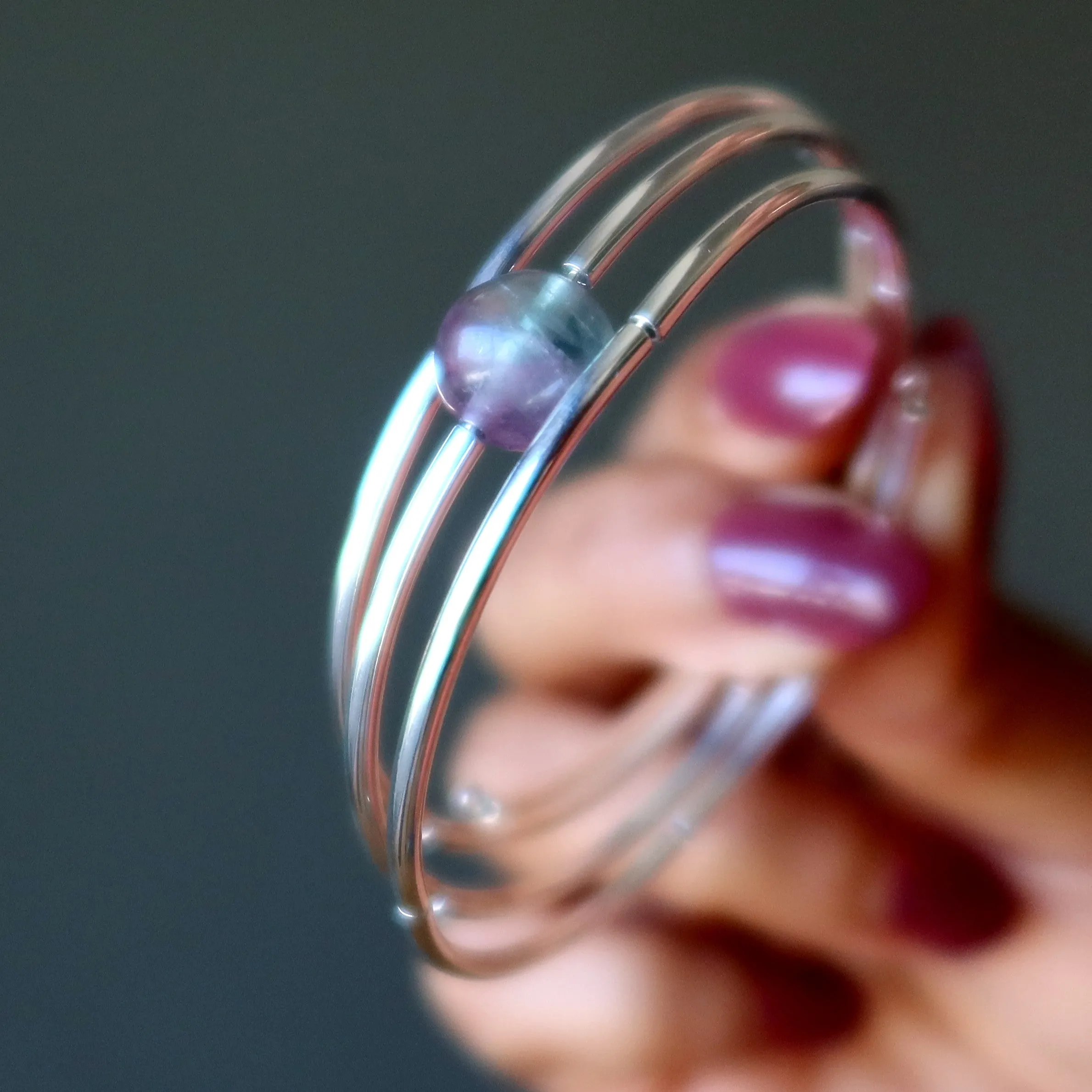Fluorite Bracelet Coil of Calm