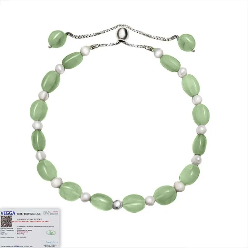Fresh Water Pearl and Strawberry Quartz Bracelet