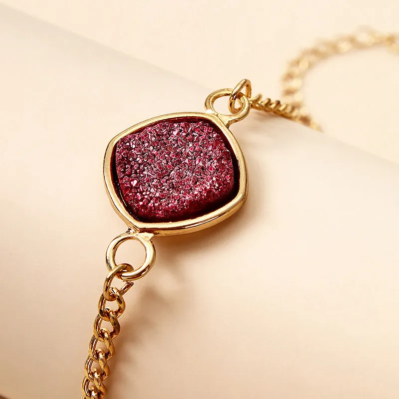 Frosty Wind Small Gravel Inlaid Bracelet