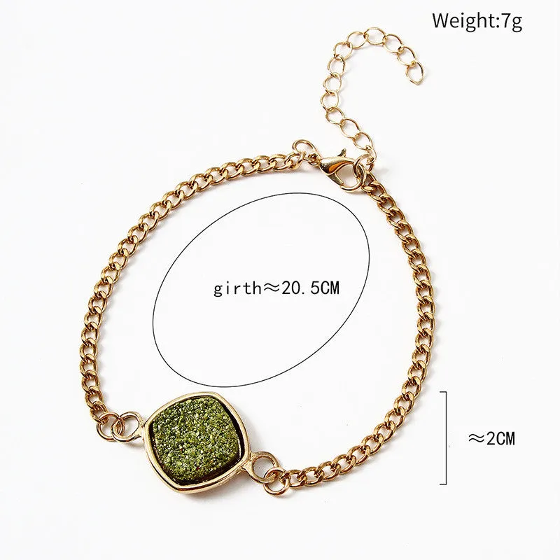 Frosty Wind Small Gravel Inlaid Bracelet