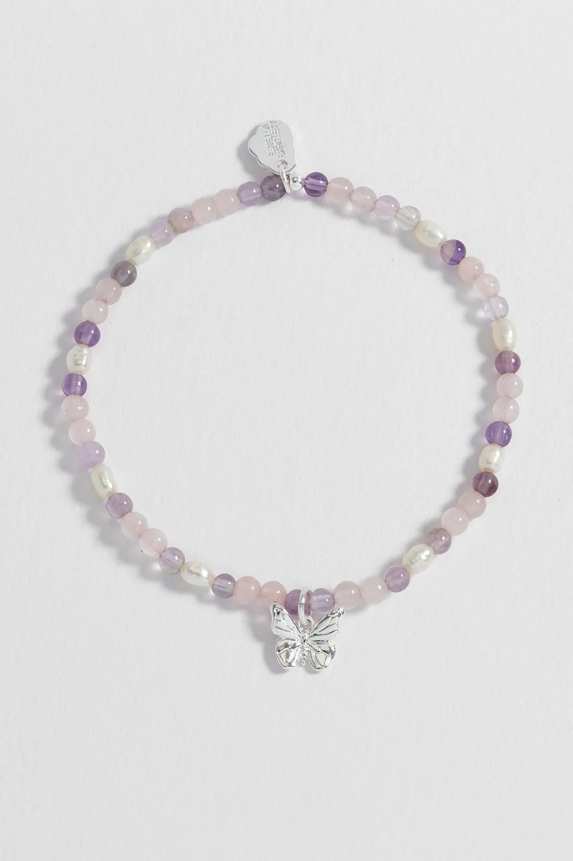 Gemstone and Pearl Butterfly Sienna Bracelet