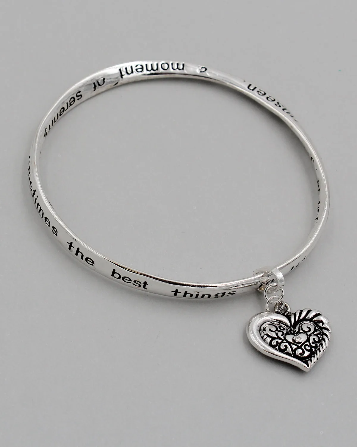 GRANDMA Inspirational Bangle Bracelet with Charm