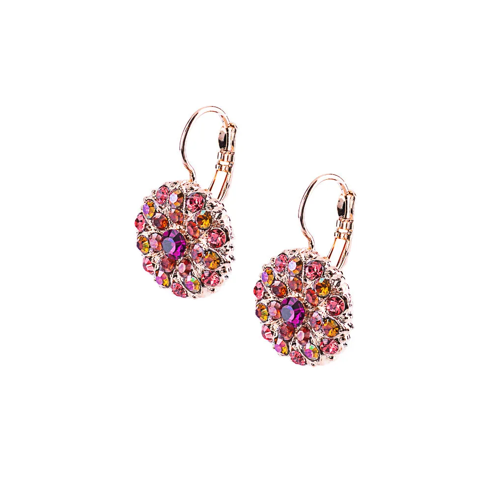 Guardian Angel Leverback Earrings in "Hibiscus" *Custom*