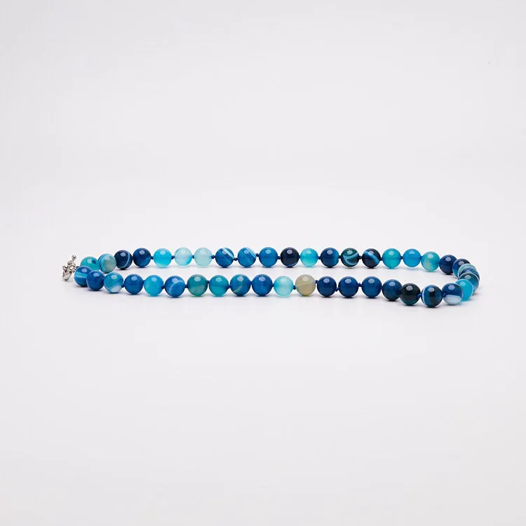Handmade 10mm Bead Natural Gemstone Necklace