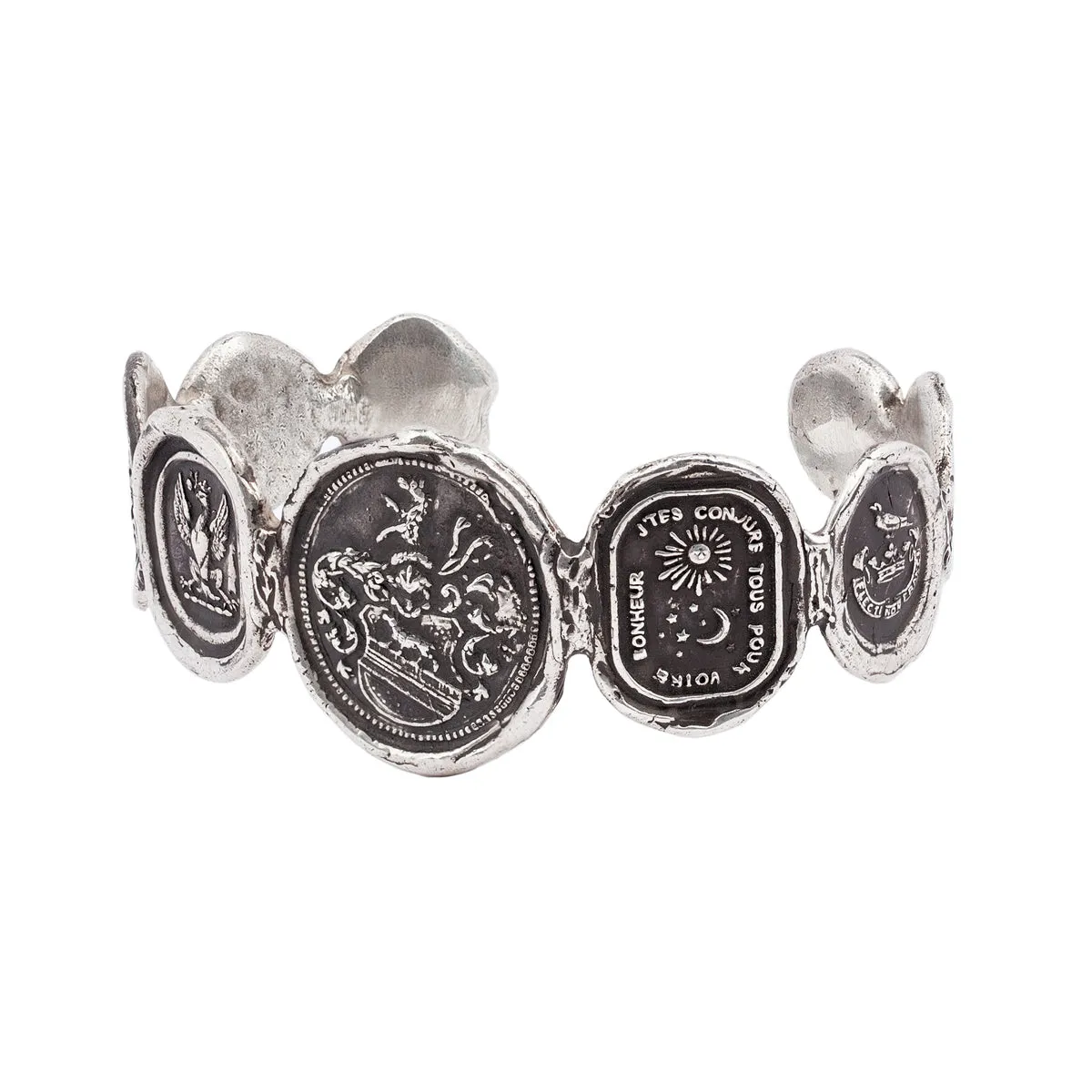 Heart of The Wolf Narrow Signature Talisman Cuff