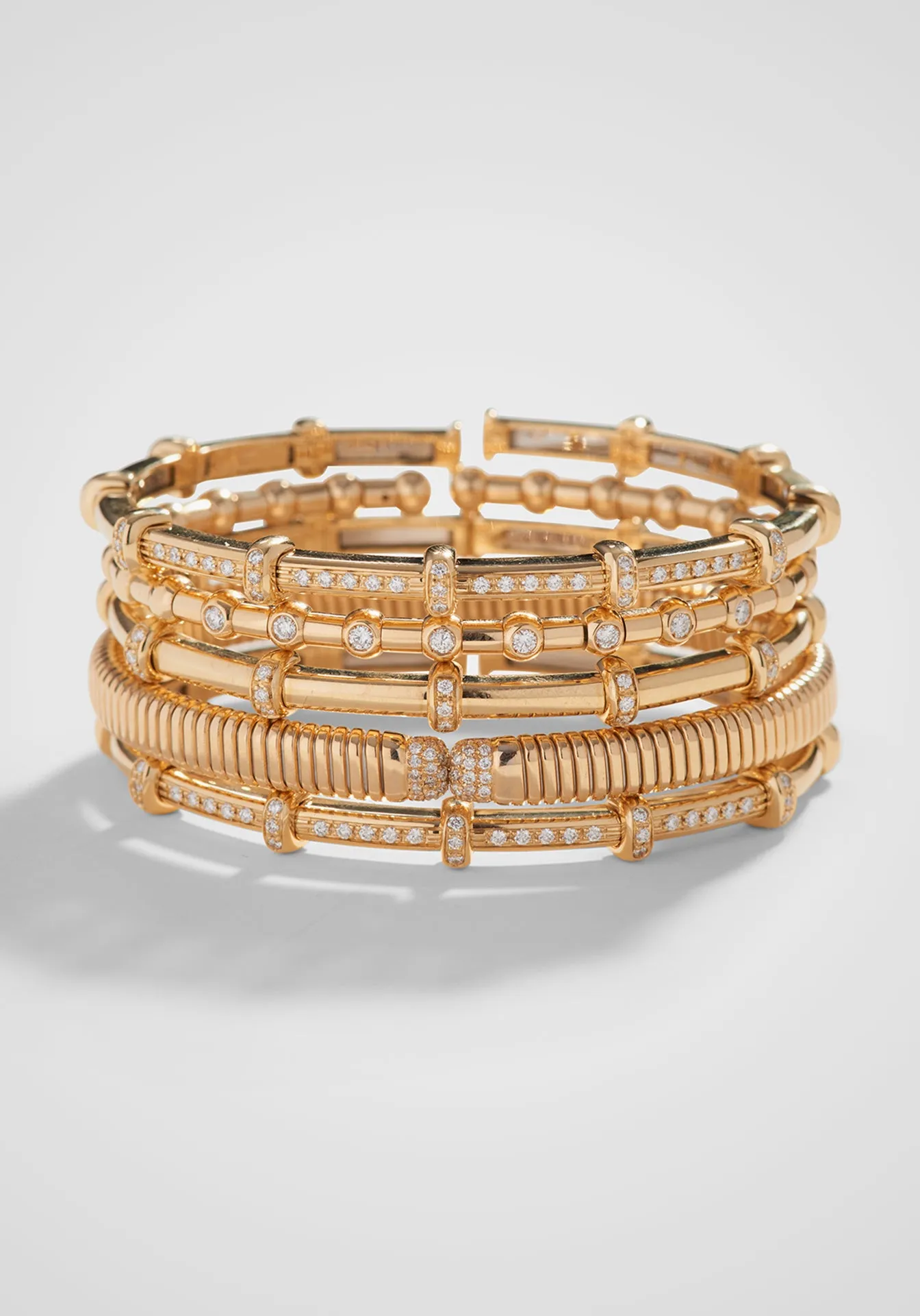 Holly, 18K Yellow Gold   White Diamonds Bracelet