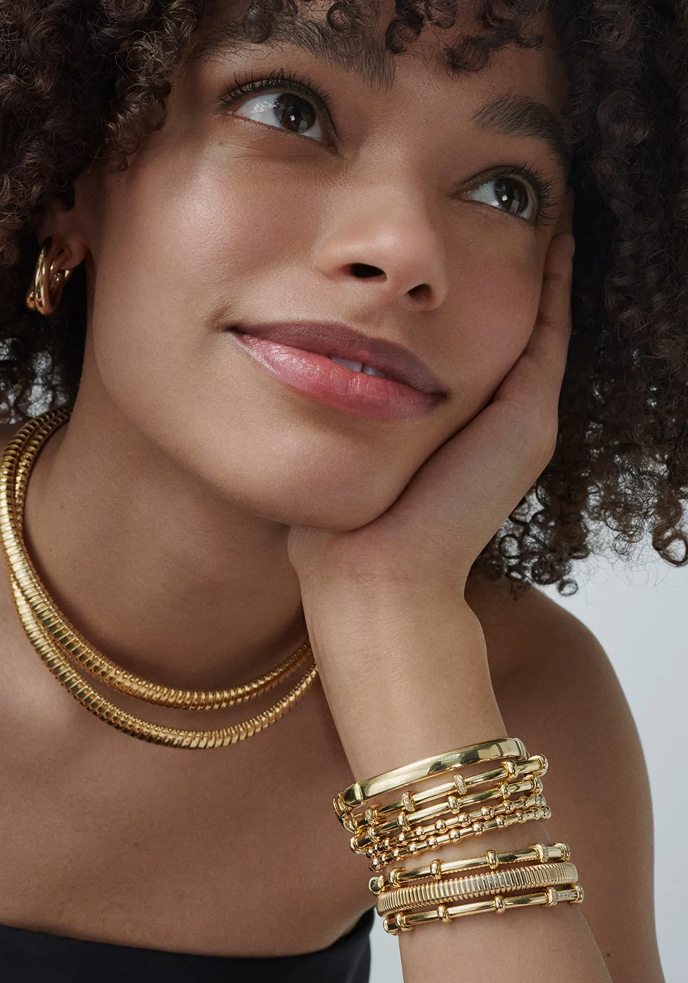 Holly, 18K Yellow Gold   White Diamonds Bracelet