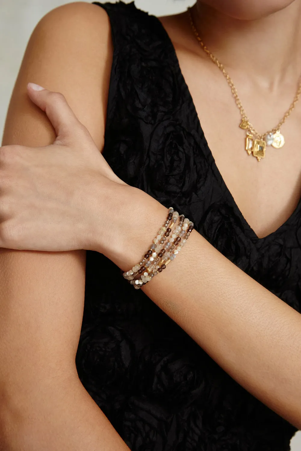 Indio Naked Wrap Bracelet Natural Mix