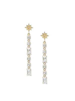 Jac Jo Celeste Baguette Linear Drop Earring