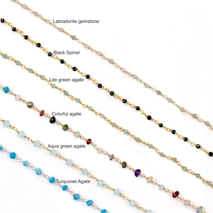Labradorite Gemstone Choker