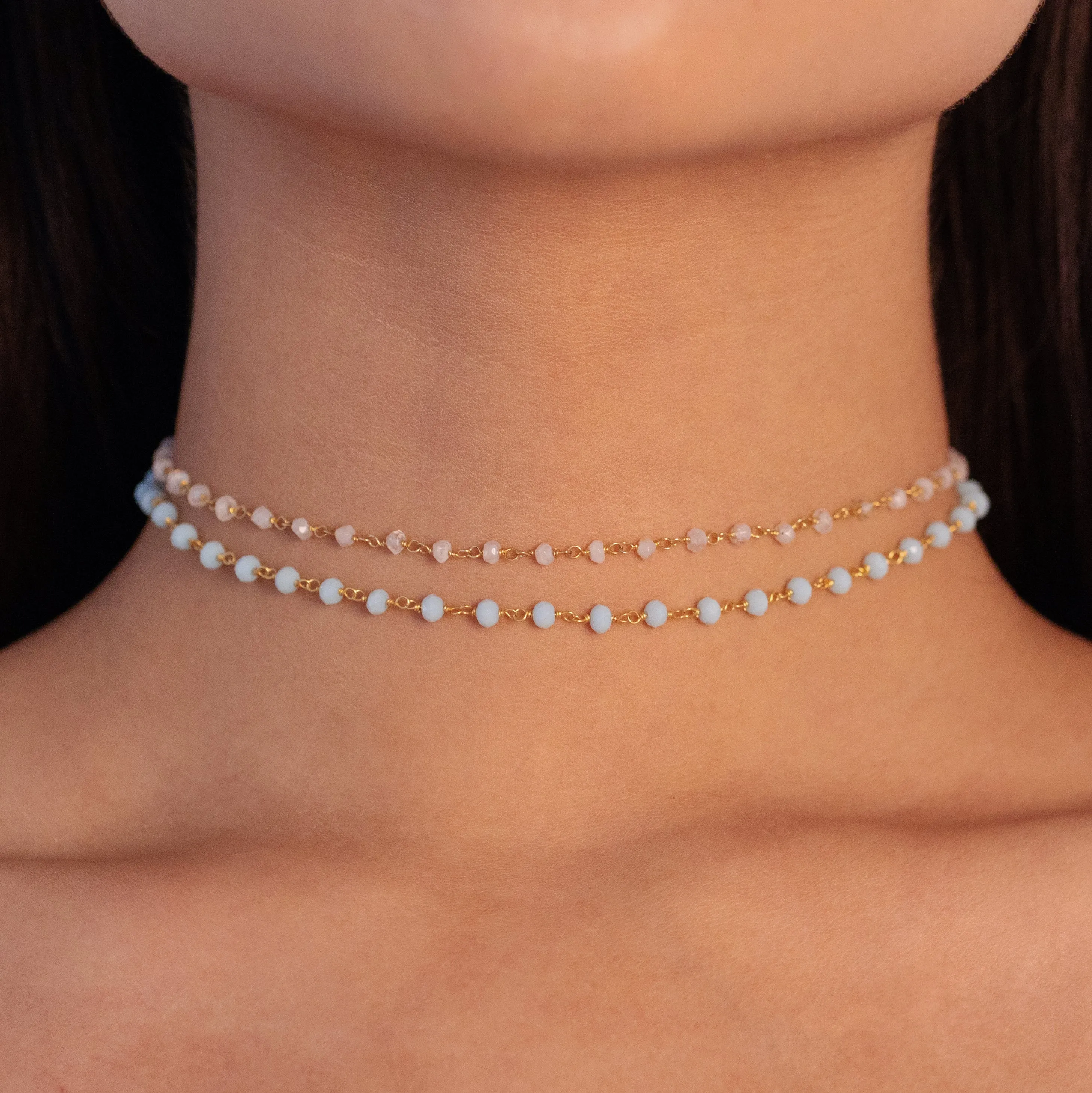 Labradorite Gemstone Choker