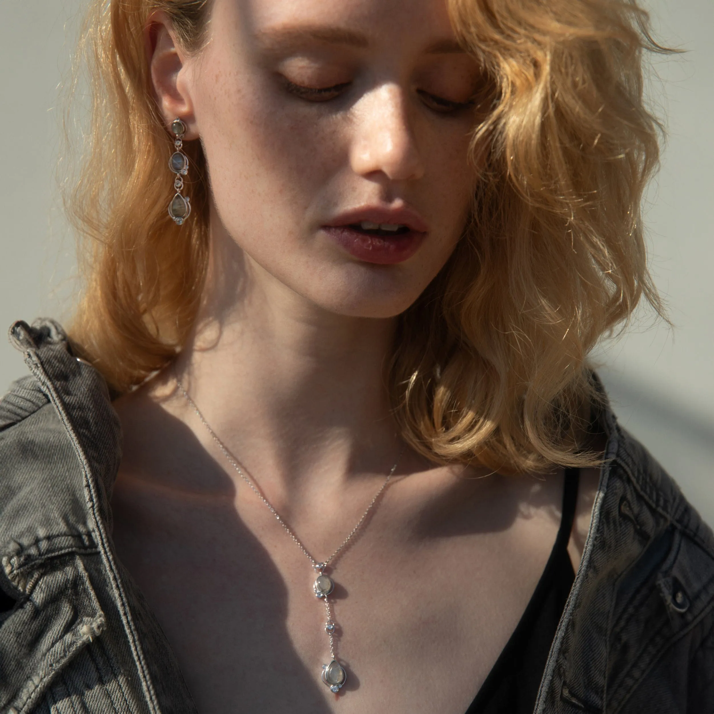 Labradorite Stardrop Earrings
