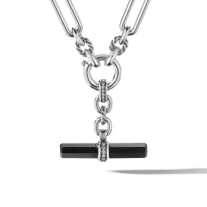 Lexington Chain Link Necklace with Black Onyx and Diamonds