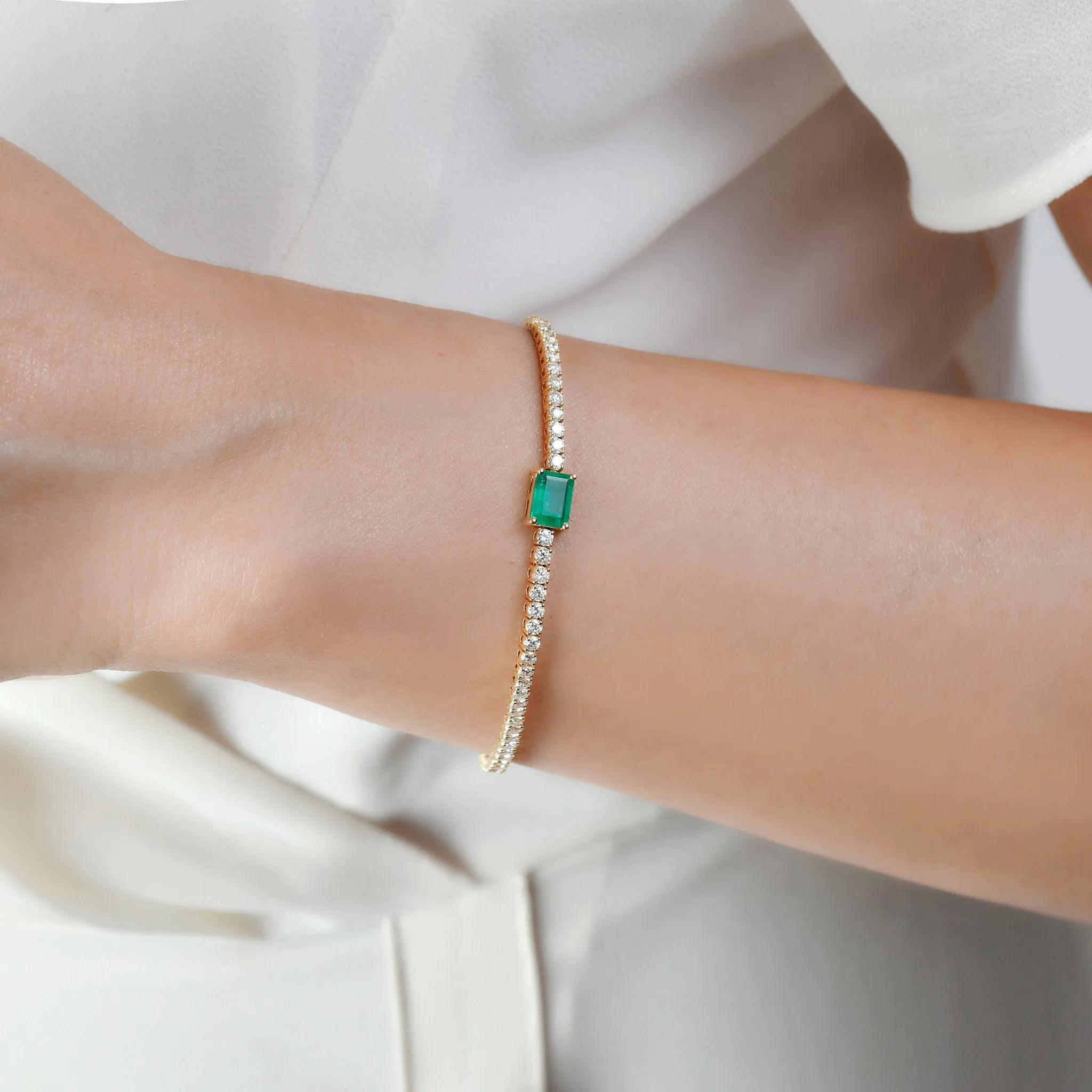 Luxe Diamond Tennis Bracelet - YG
