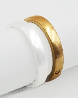 Matt Brass Bangle Bracelet