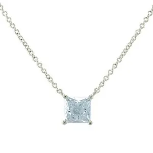Meg Princess Cut Pendant – 6mm | 1ct
