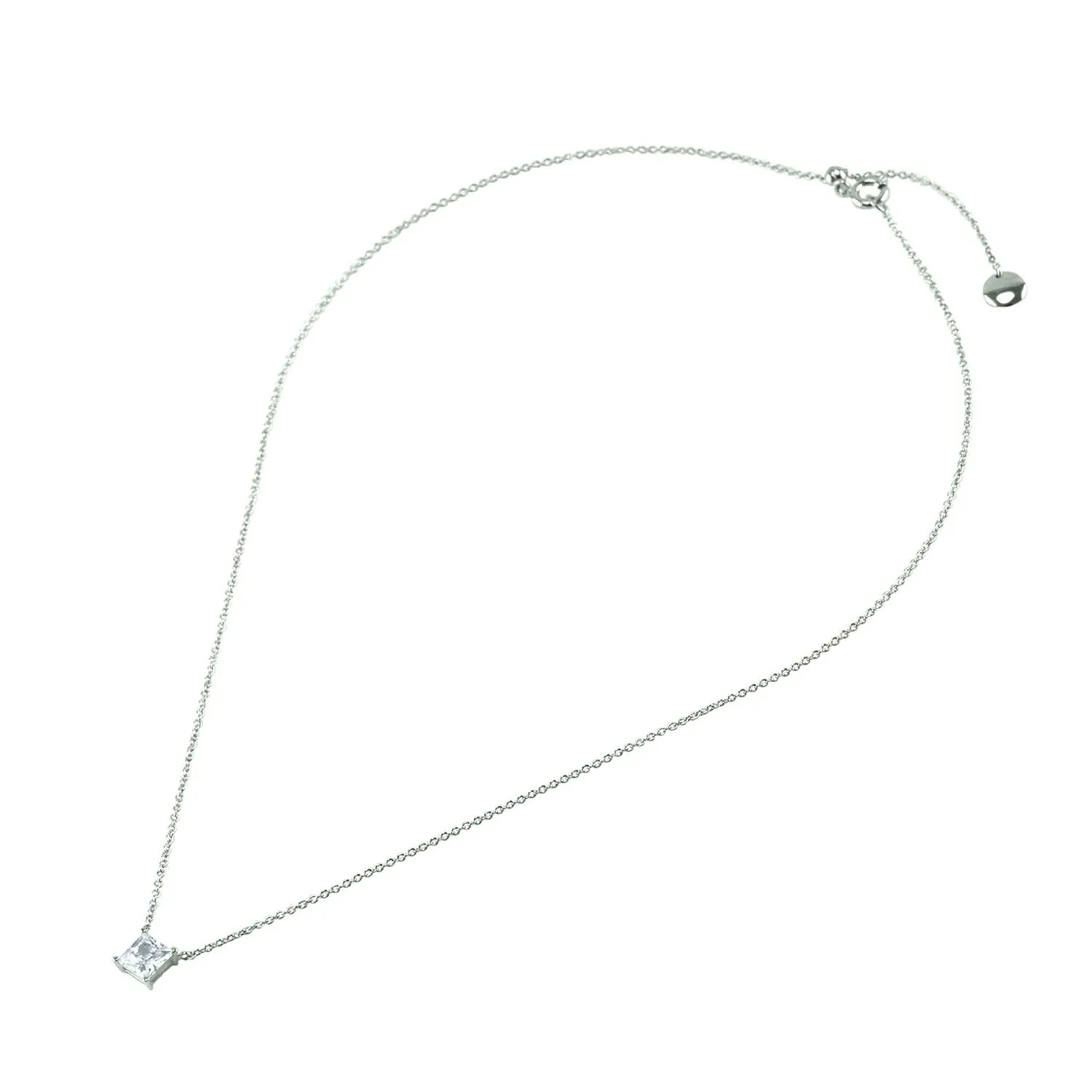 Meg Princess Cut Pendant – 6mm | 1ct