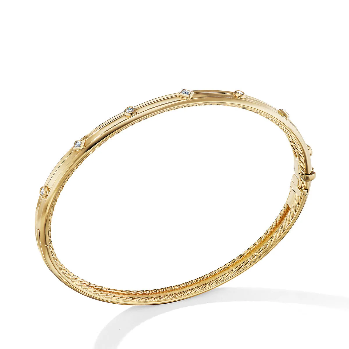 Modern Renaissance Bracelet in 18K Yellow Gold with Diamonds