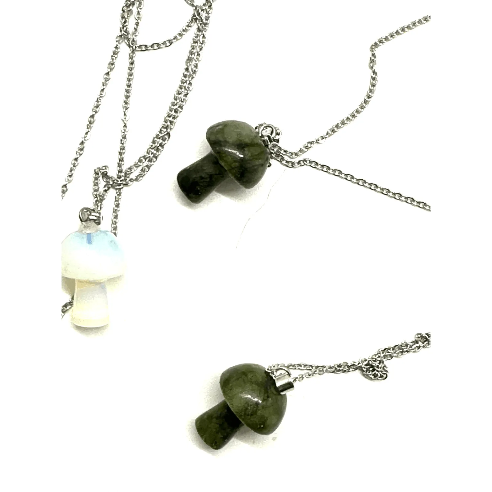 Necklace: Gemstone Mushrooms