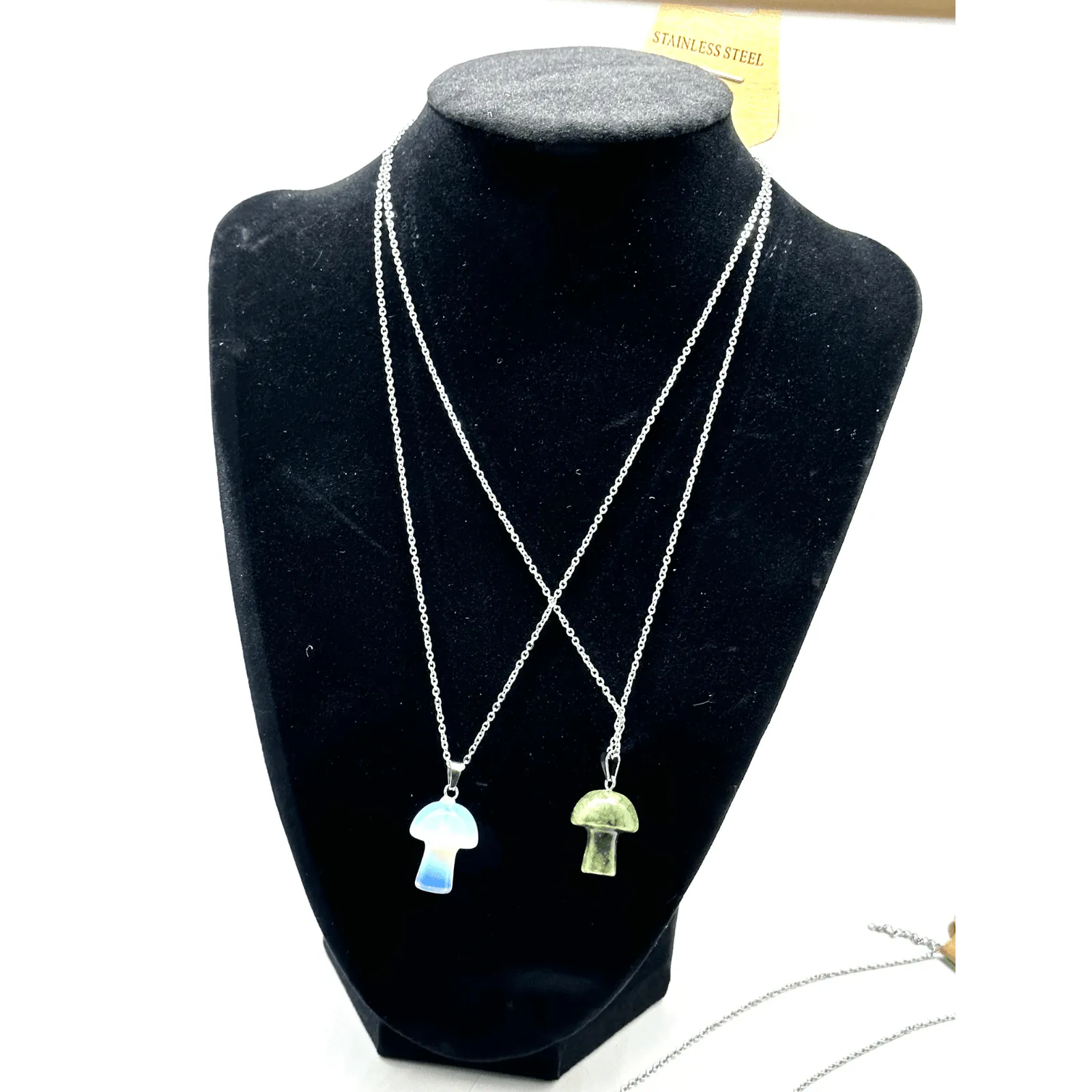 Necklace: Gemstone Mushrooms